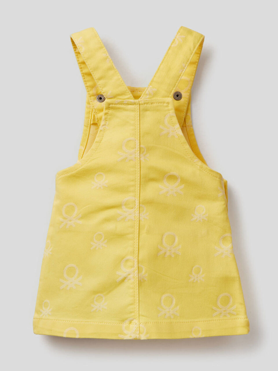 Logo-patterned overall skirt image number 2