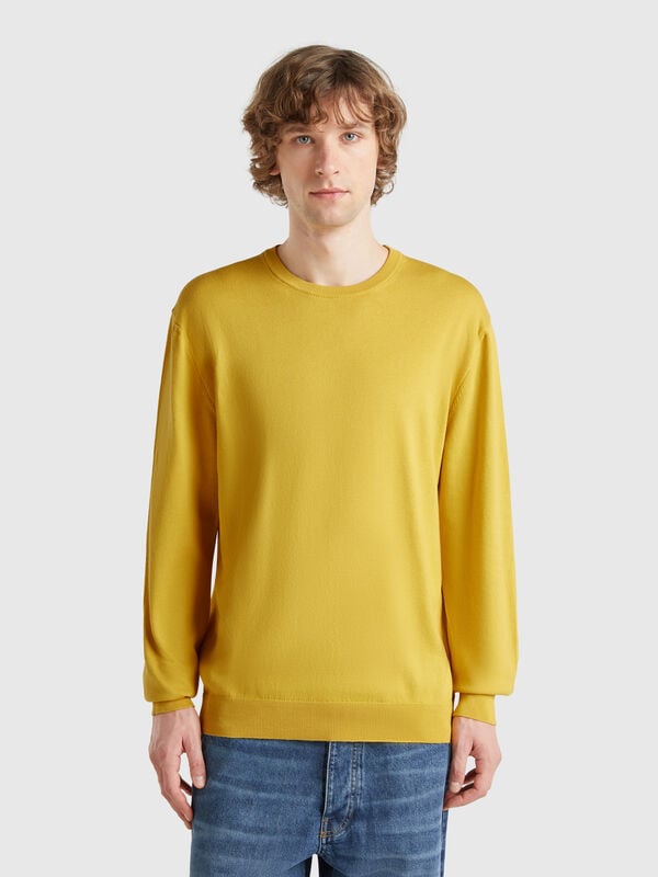 Pull 100 % coton à col rond Homme