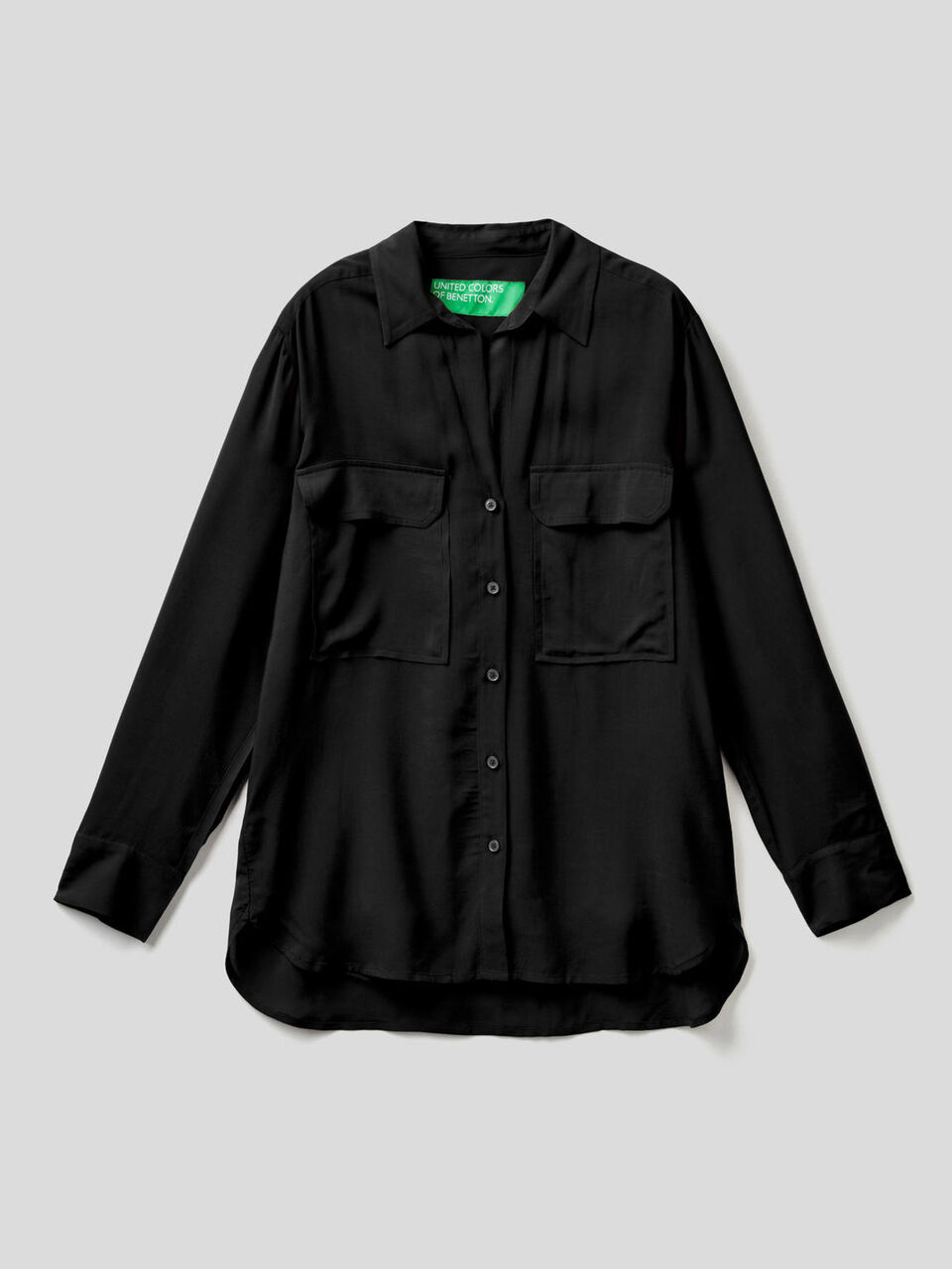 Camicia in viscosa fluida image number 1