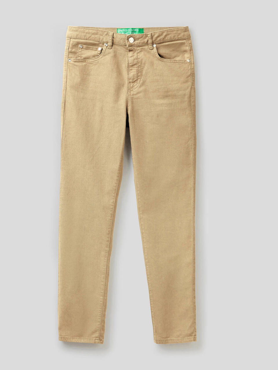 Pantaloni in cotone stretch image number 1