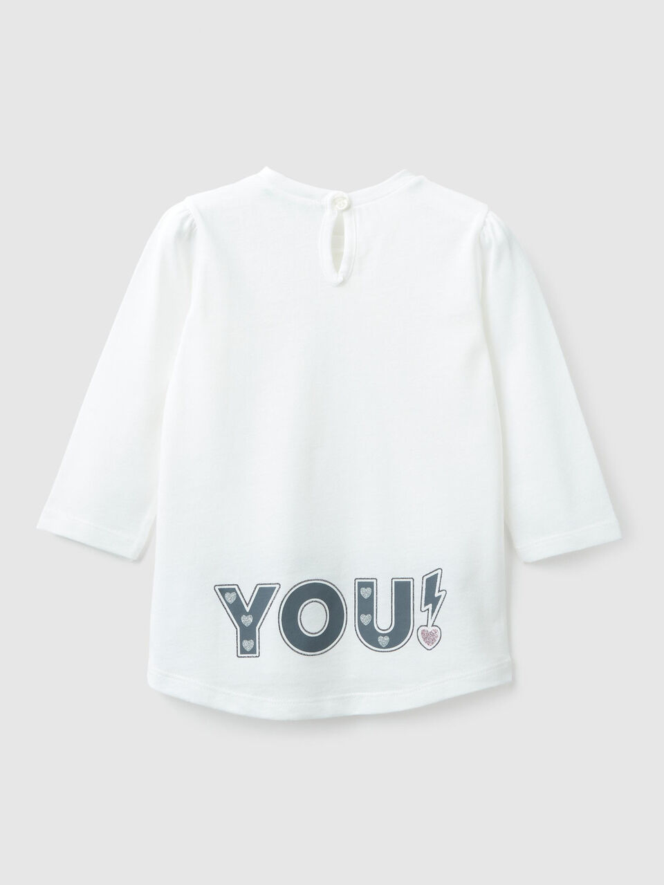 T-shirt with writing and glitter image number 2