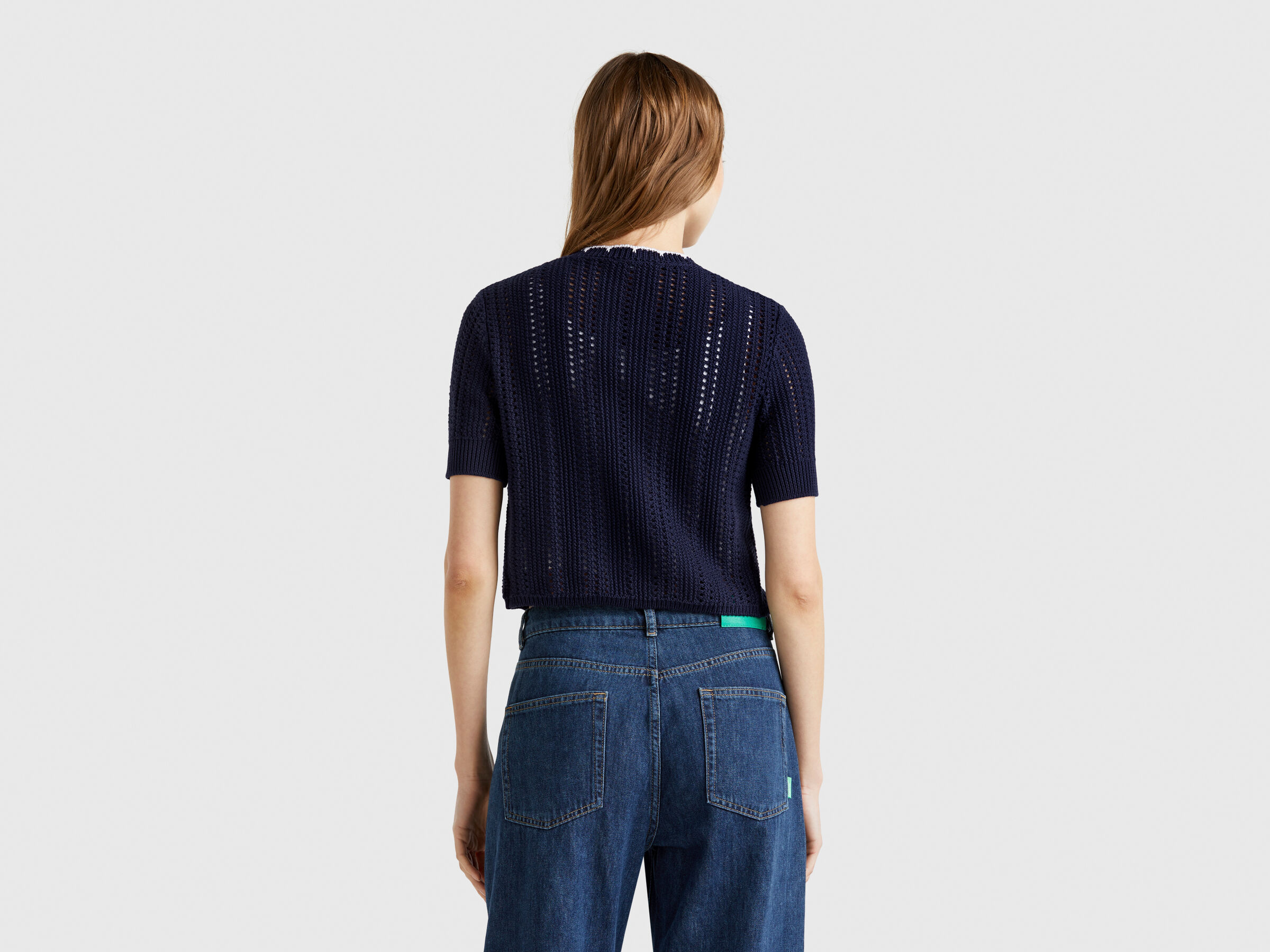 BUTTONED SWEATER H/S Women image number 1