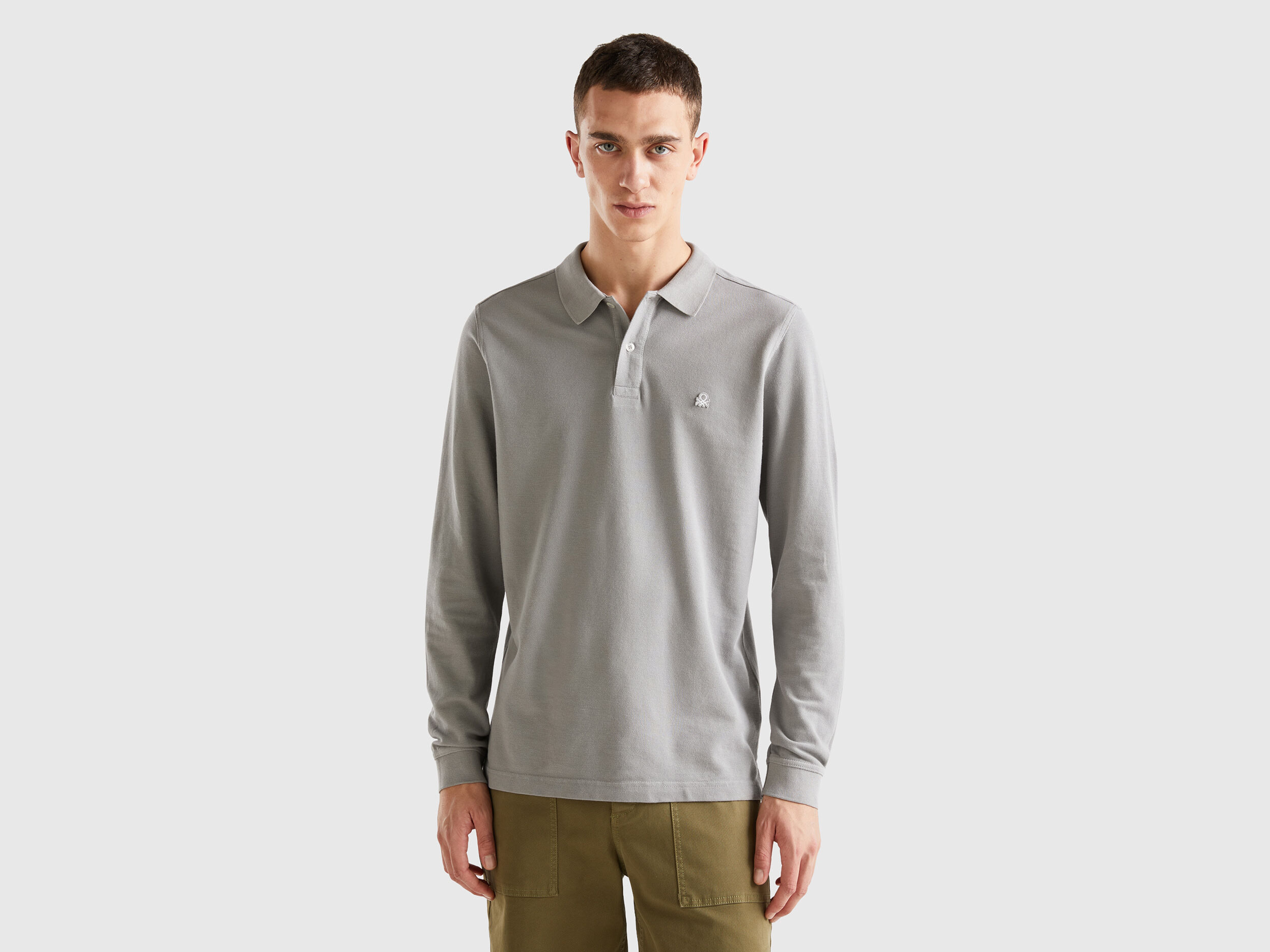 Benetton polo manica lunga outlet