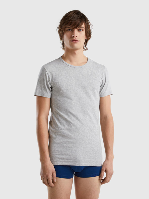 T-shirt en coton bio stretch Homme