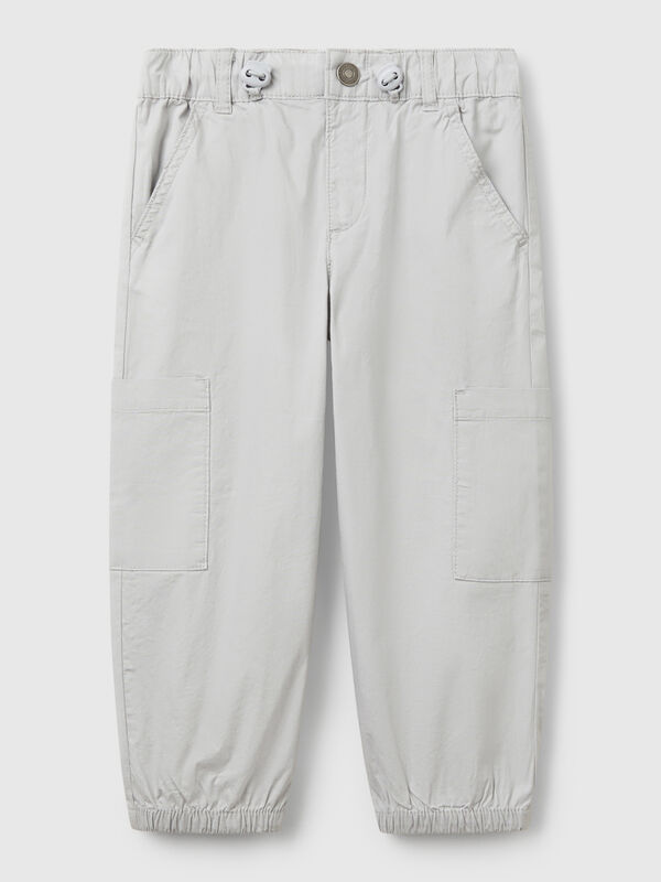 Fallschirmhose aus Stretch-Baumwolle Jungen