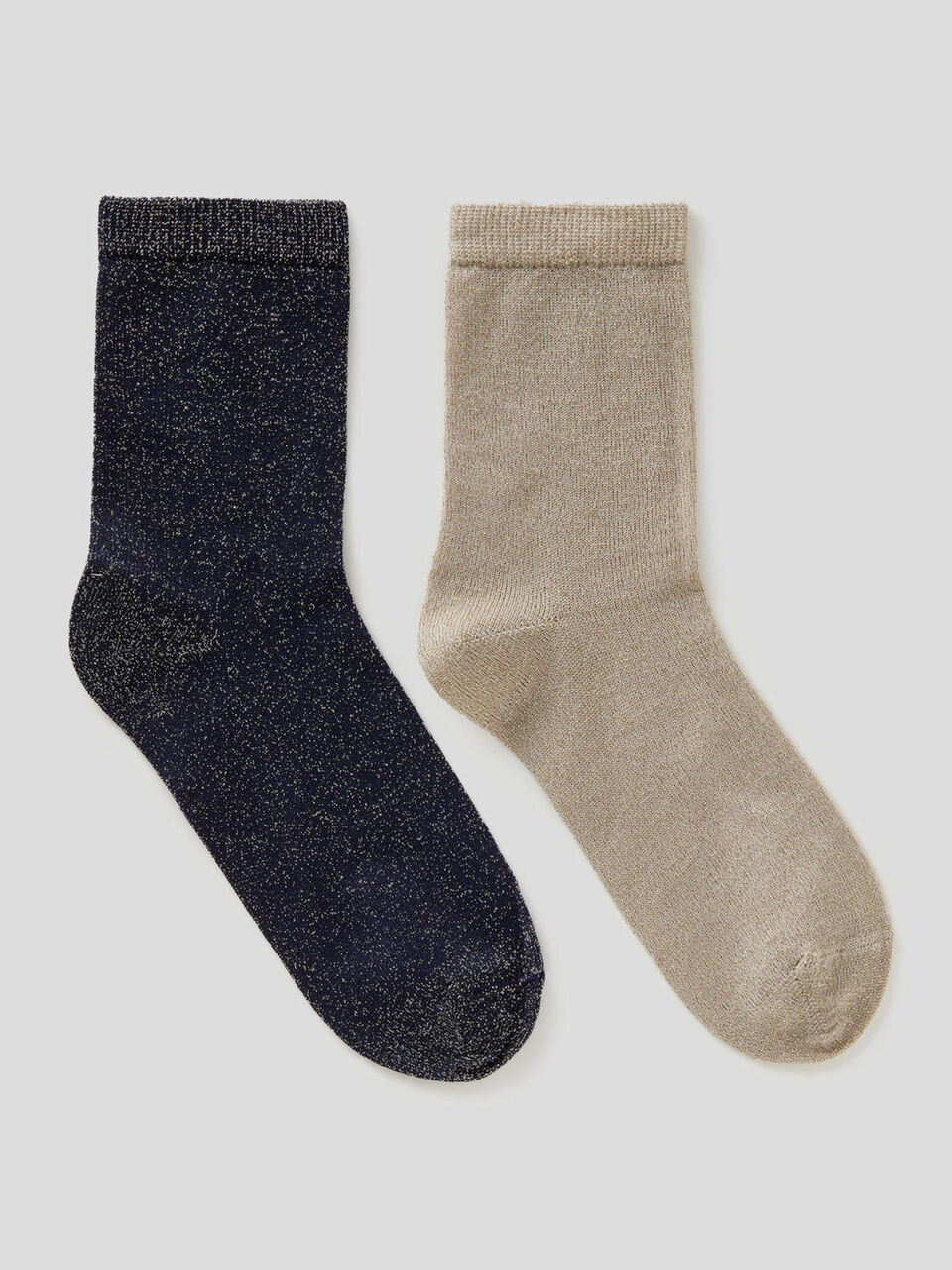 Deux paires de chaussettes avec fil de lurex image number 1