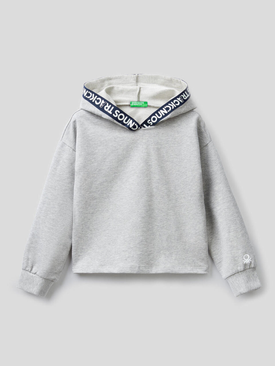Cropped-Sweatshirt in stretchiger Bio-Baumwolle image number 1