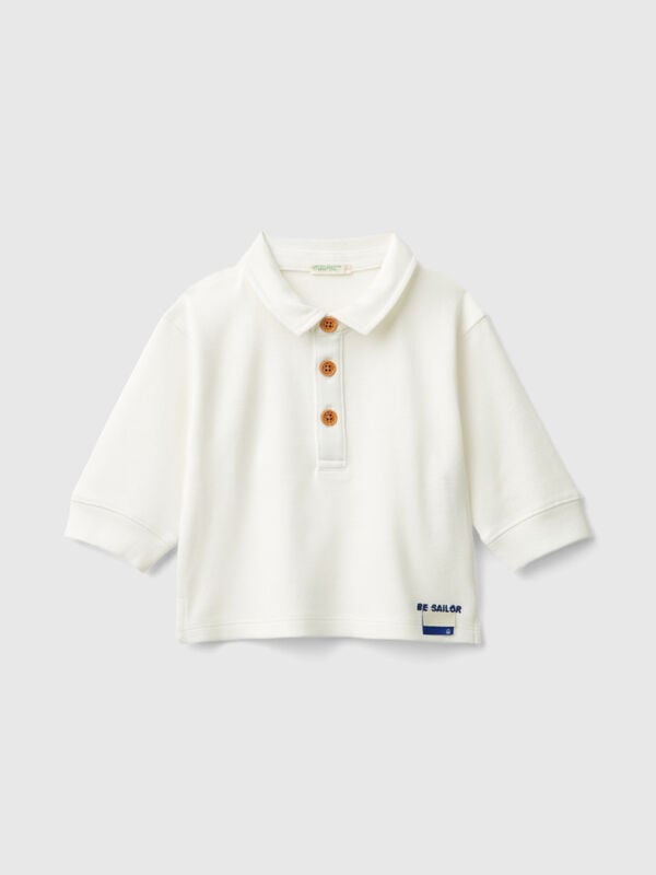 Polohemd mit Patch hinten Newborn