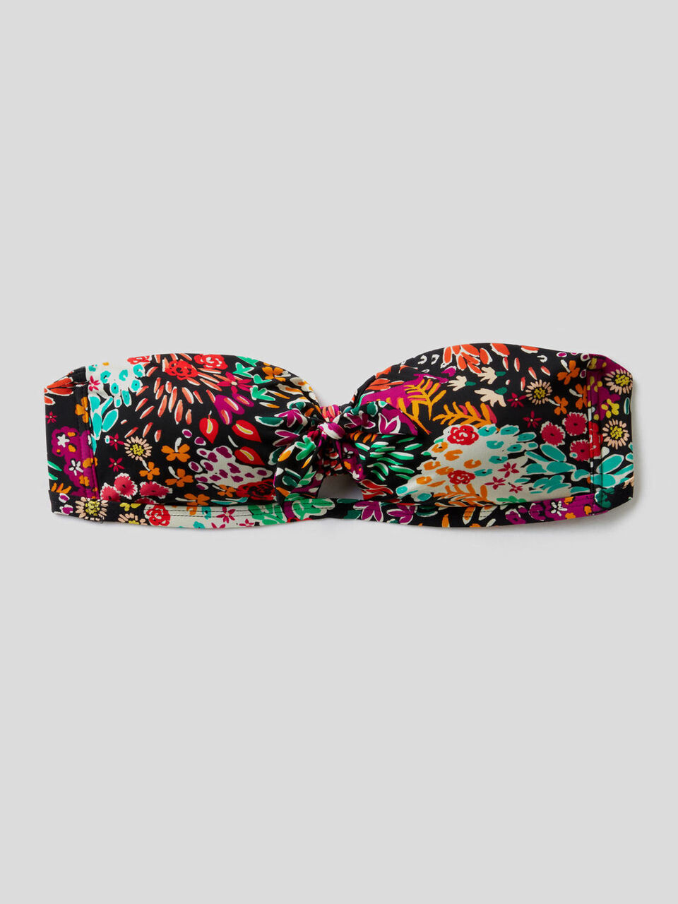 Bandeau-BH mit tropischem Muster image number 1