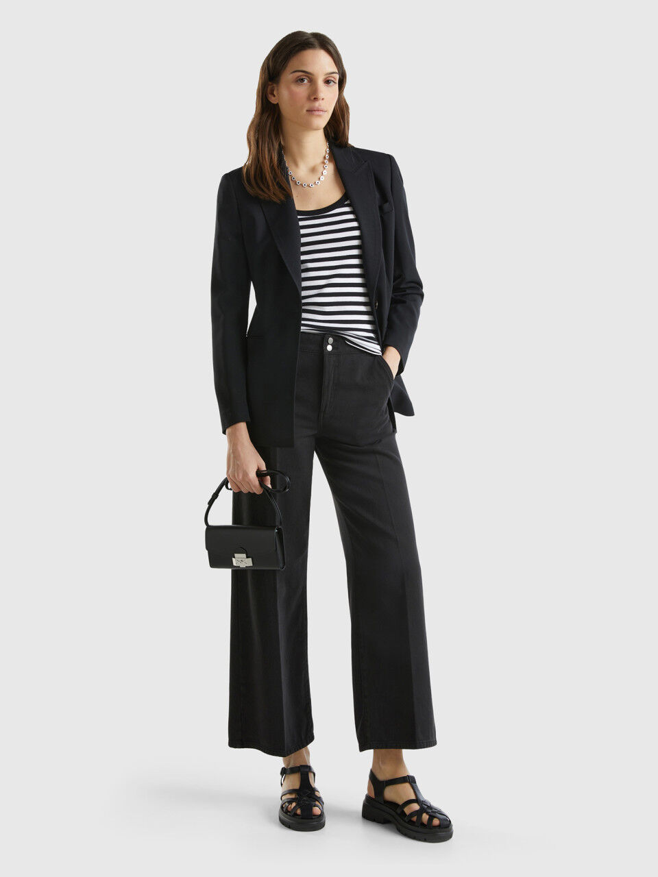Pantaloni larghi on sale jeans donna