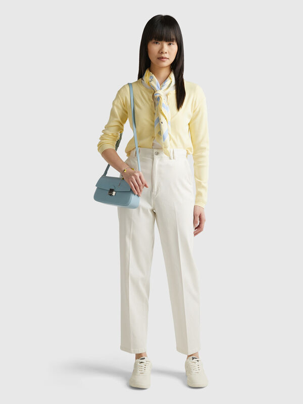 Pantalon chino en coton et Modal® Femme