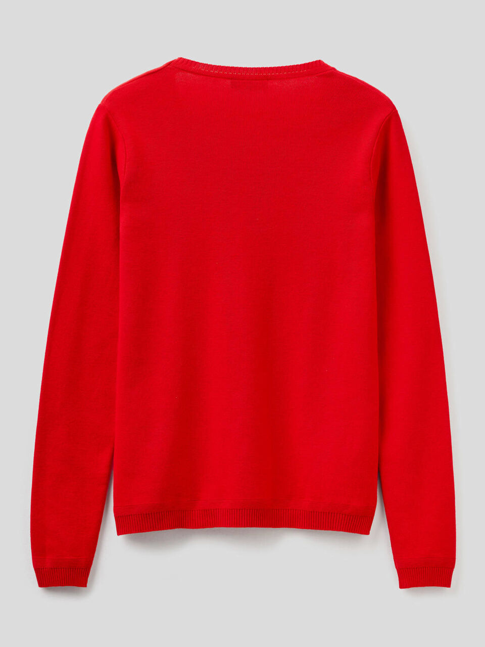 Pull col rond en pur coton image number 2