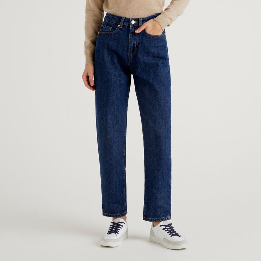 Boyfriend Fit-Jeans in 100% Baumwolle