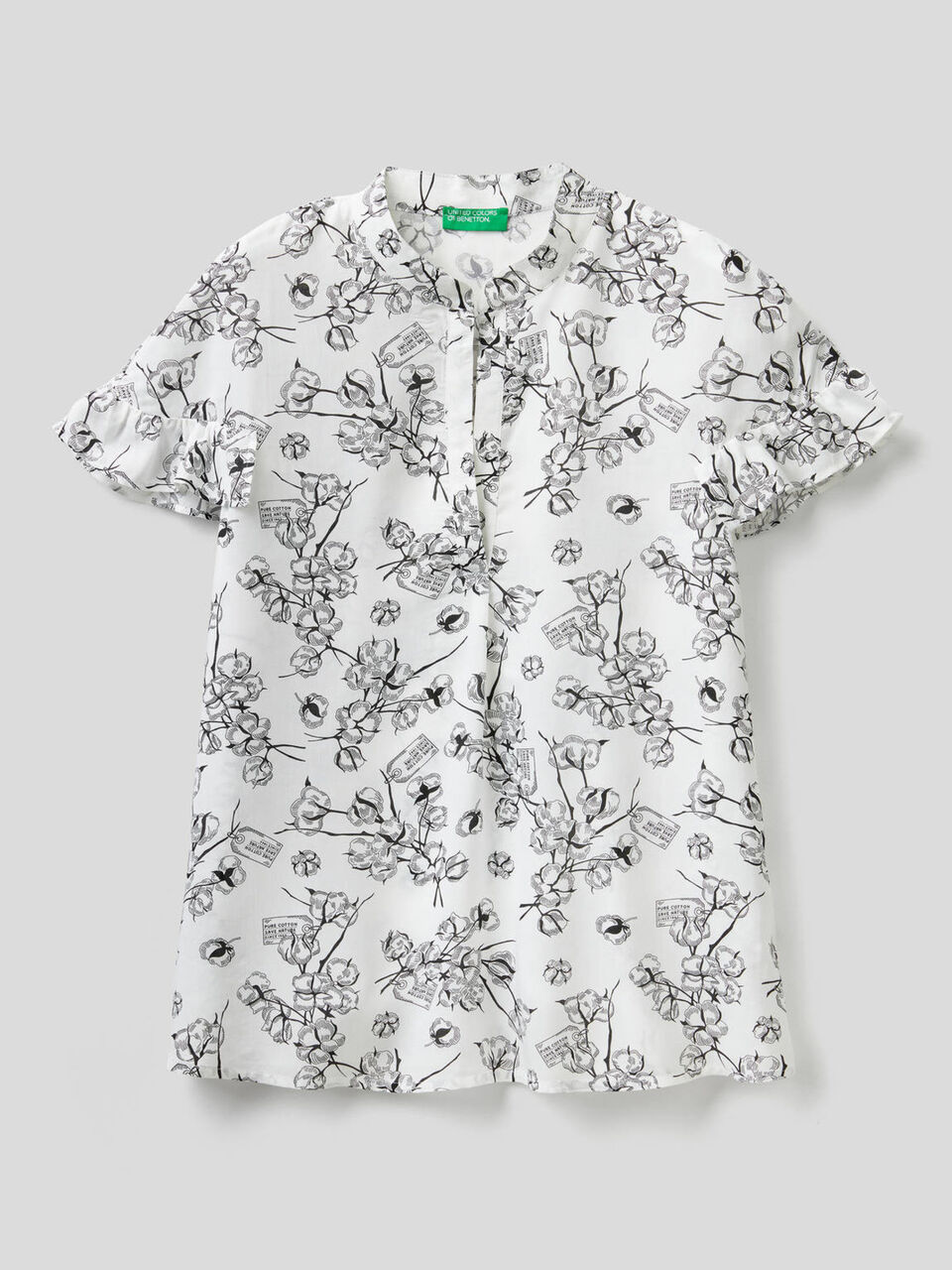 Blusa fantasia con rouches image number 1
