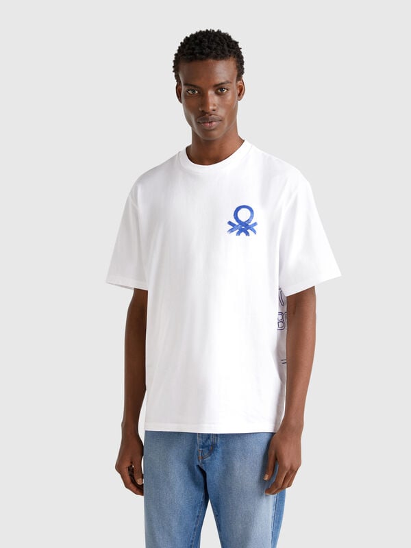 T-Shirt mit Vorder- und Rückseitendruck Herren
