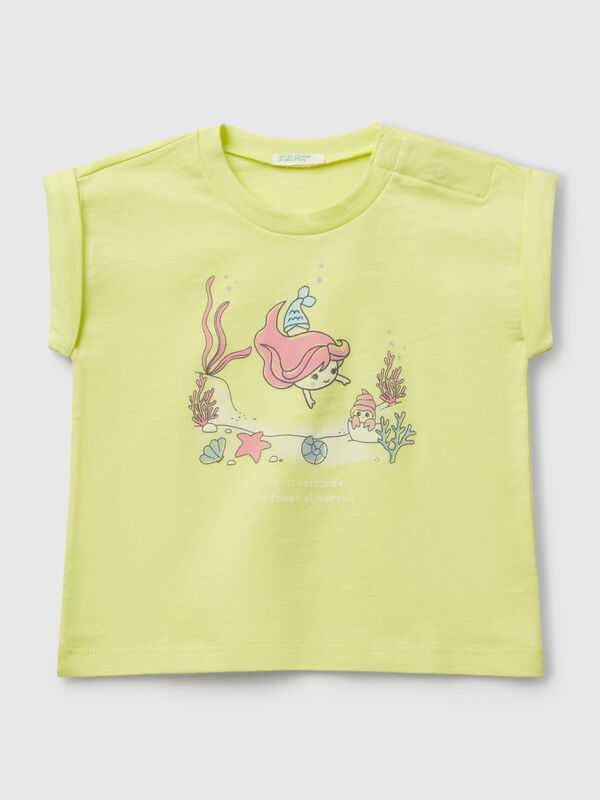 T-shirt a manica corta con stampa Baby