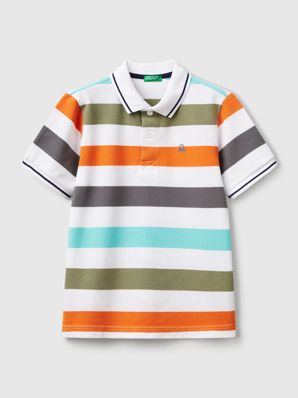 Polo manica corta a righe Bambino