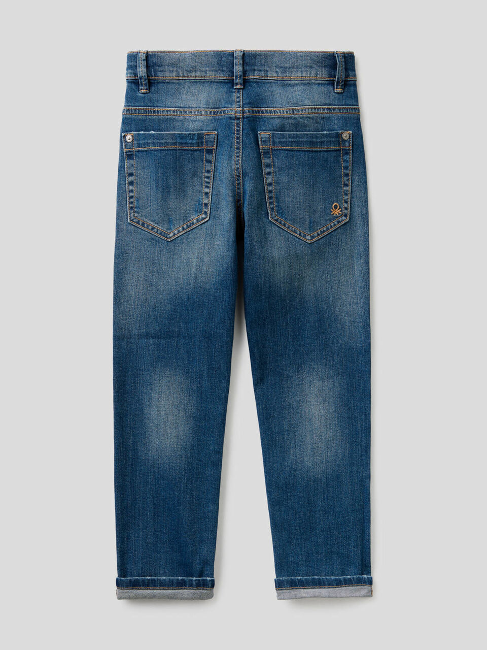 Jeans en coton stretch avec déchirures image number 2