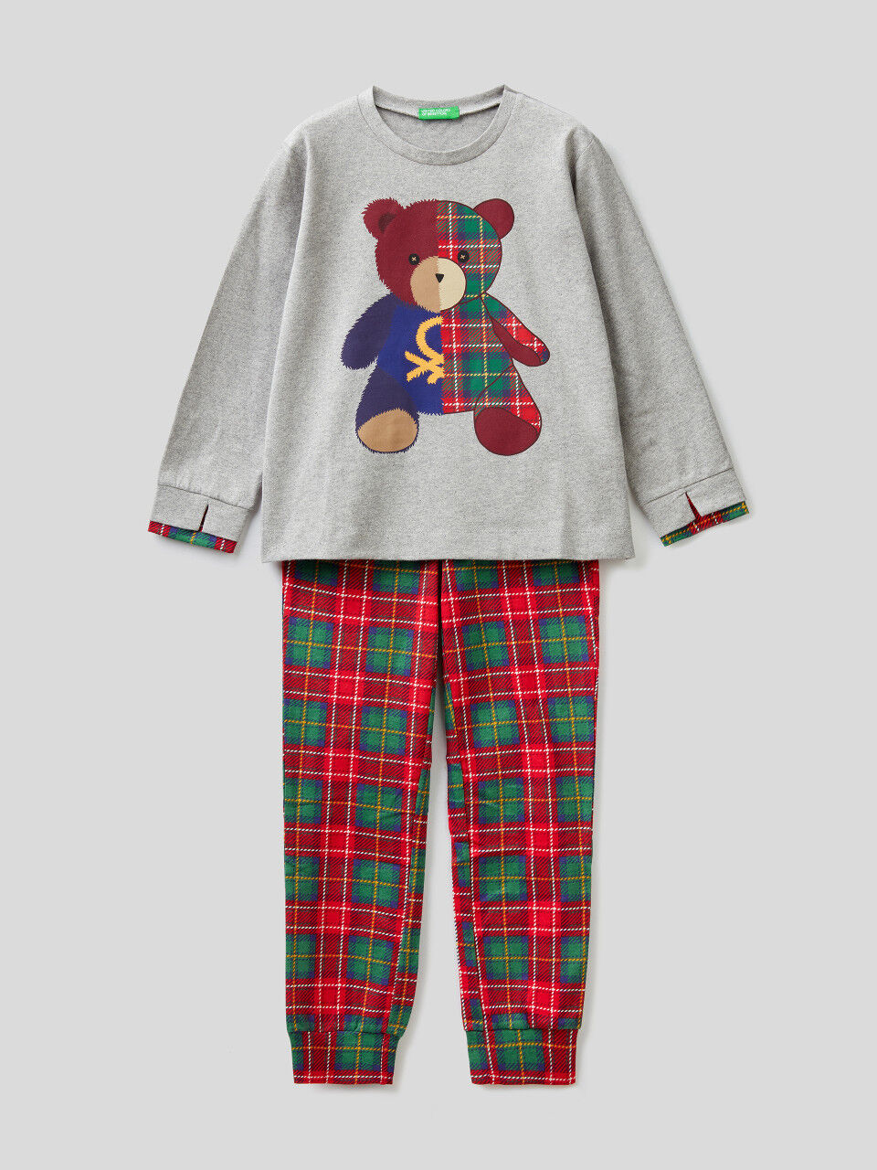 Teddy-Pyjama aus warmer Baumwolle