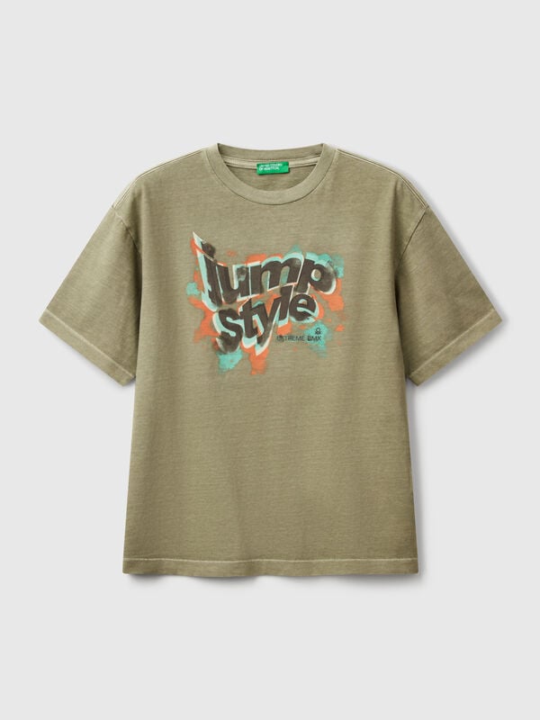 T-shirt with print on front and back Junior Boy