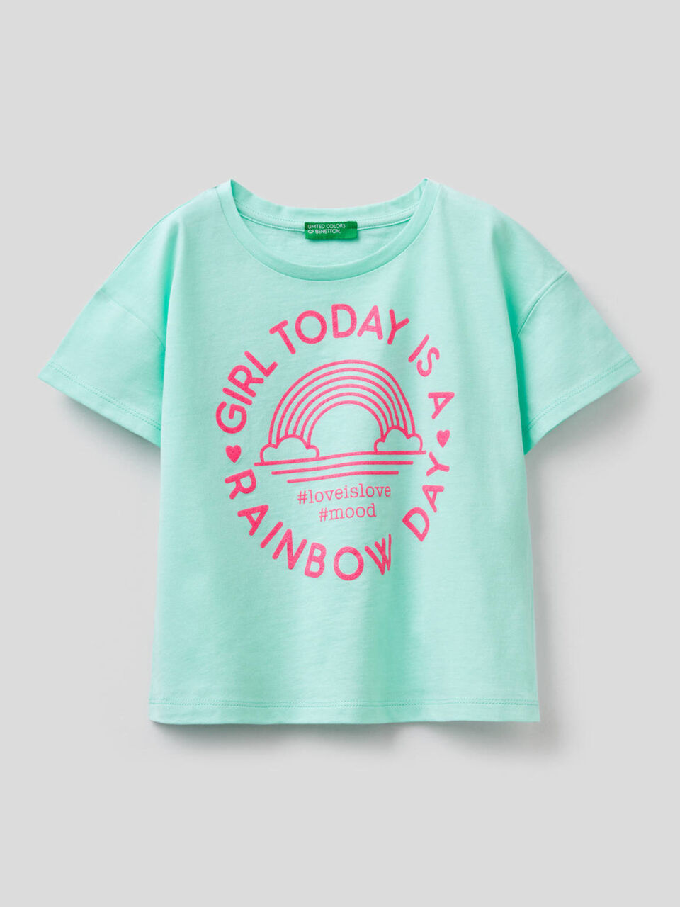 Boxy-T-Shirt aus reiner Baumwolle image number 1