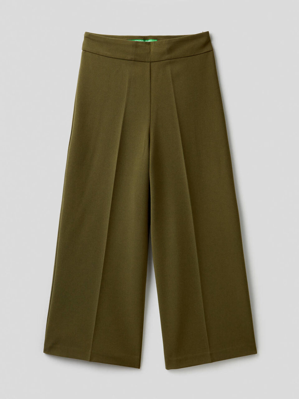 Pantaloni cropped a gamba ampia image number 1