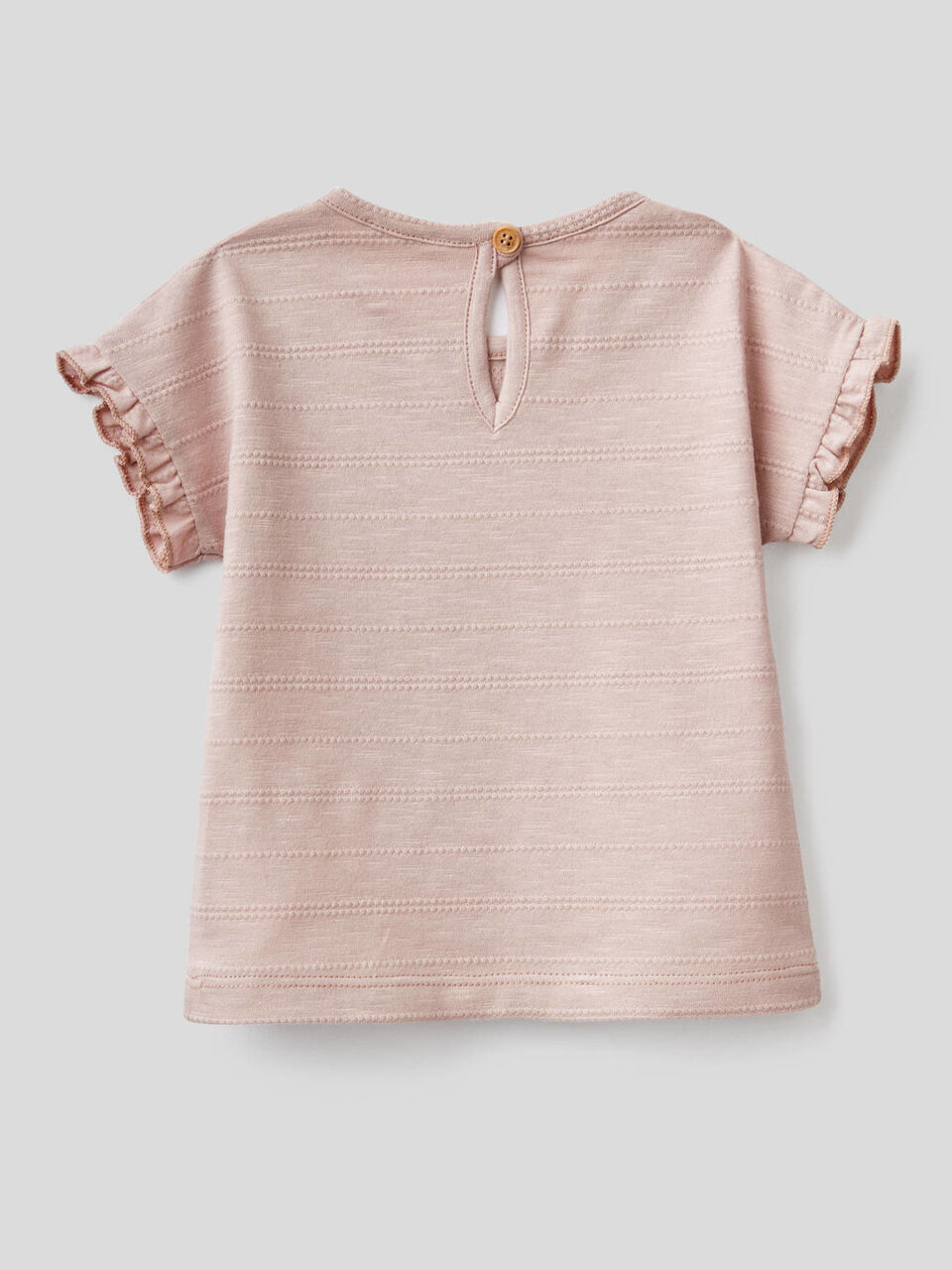 T-Shirt aus reiner Baumwolle mit Rüschen image number 2