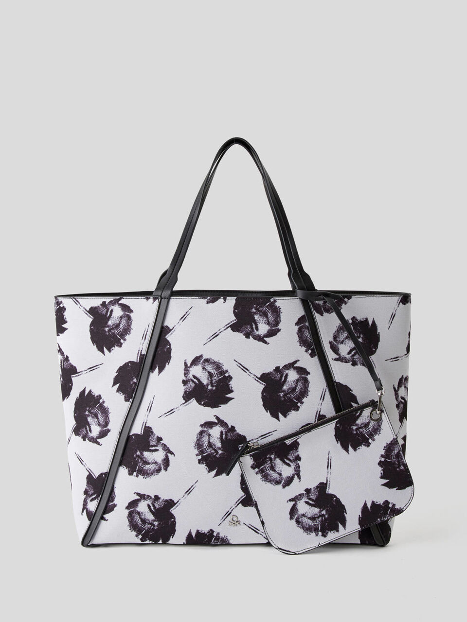 Pattern print shopping bag image number 1