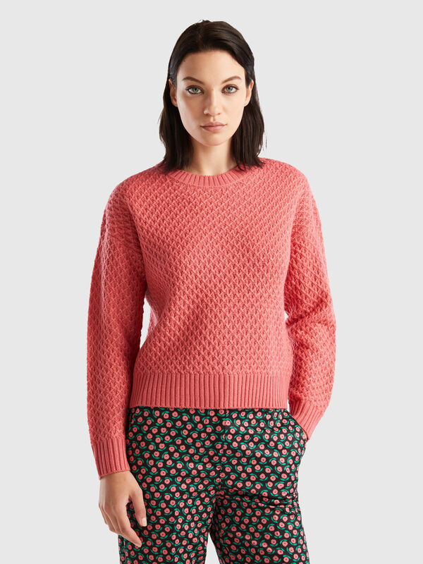 Boxy-Fit-Pullover mit besonderer Verarbeitung Damen