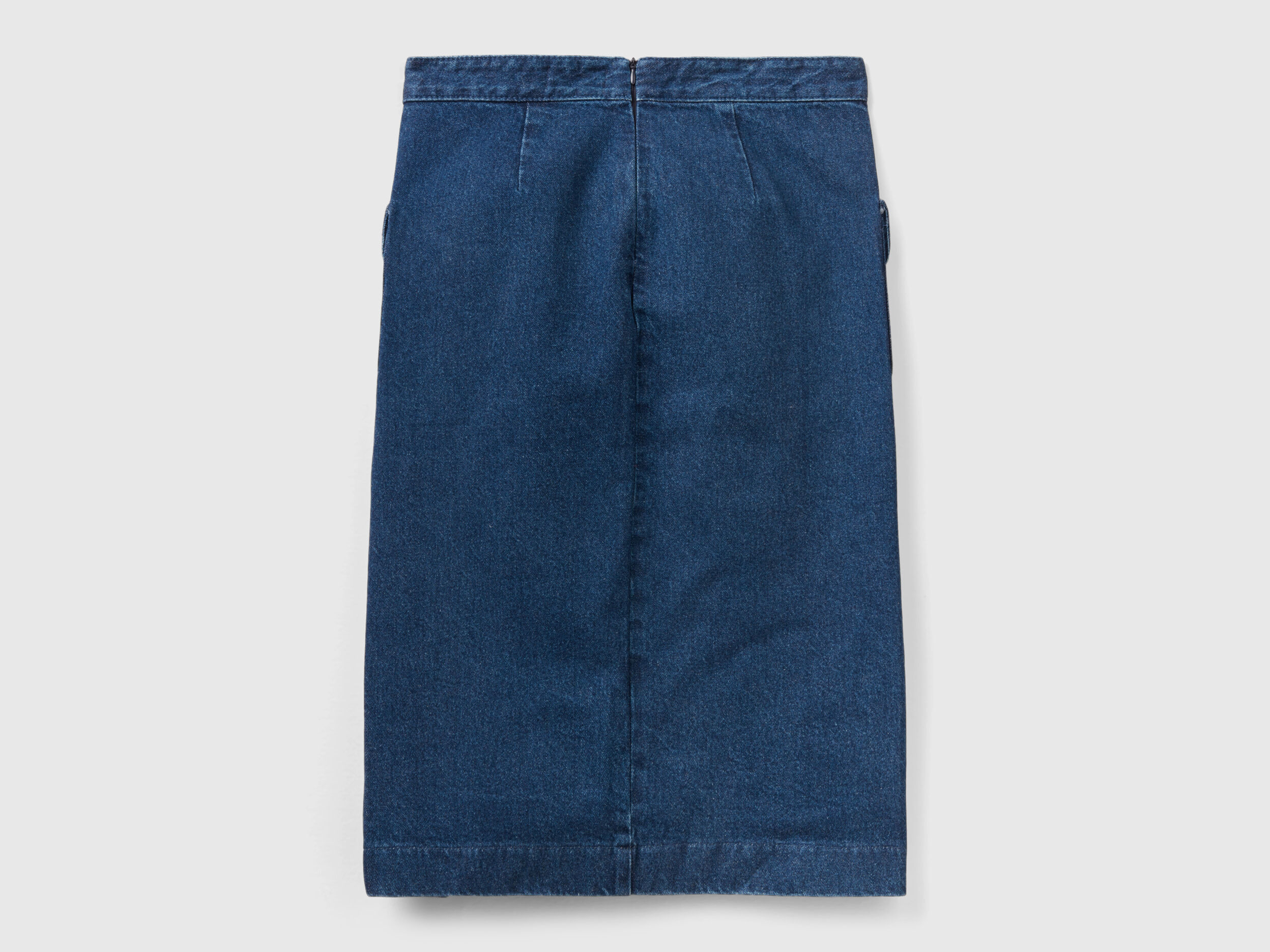 Gonna di jeans a tubino Blu Benetton