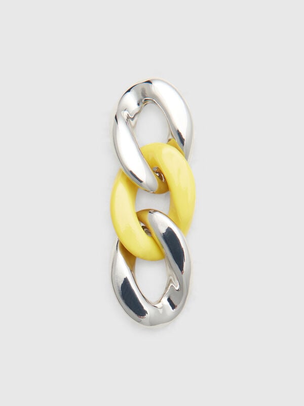 Ohrhänger mit goldener und gelber Kette Damen