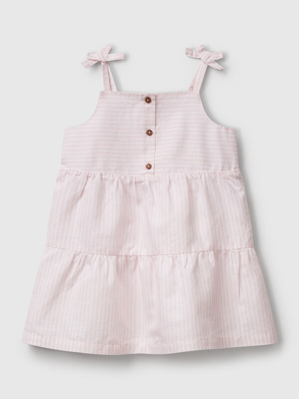 Flounced dress with flower print Junior Girl