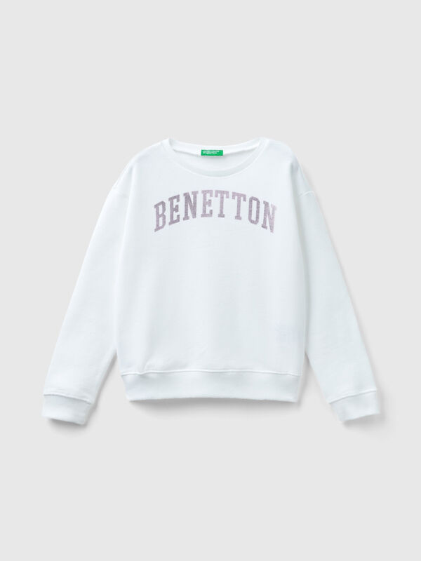 Sweatshirt aus 100% Baumwolle mit Logo Mädchen
