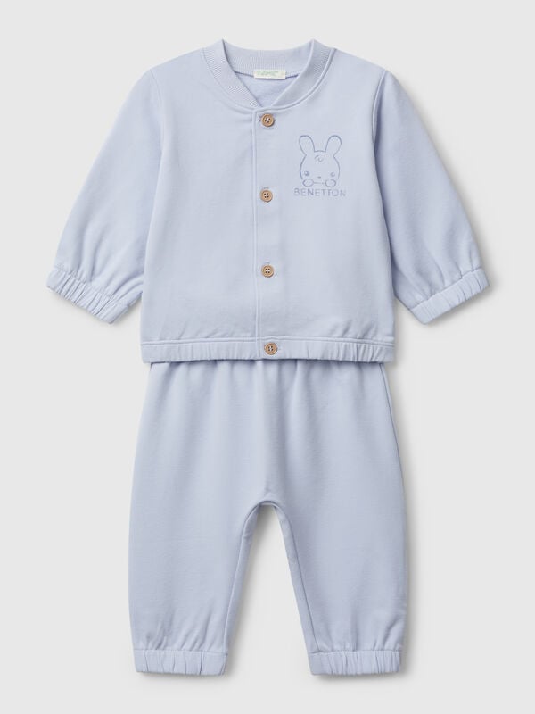 Ensemble sweat-shirt en coton Naissancede