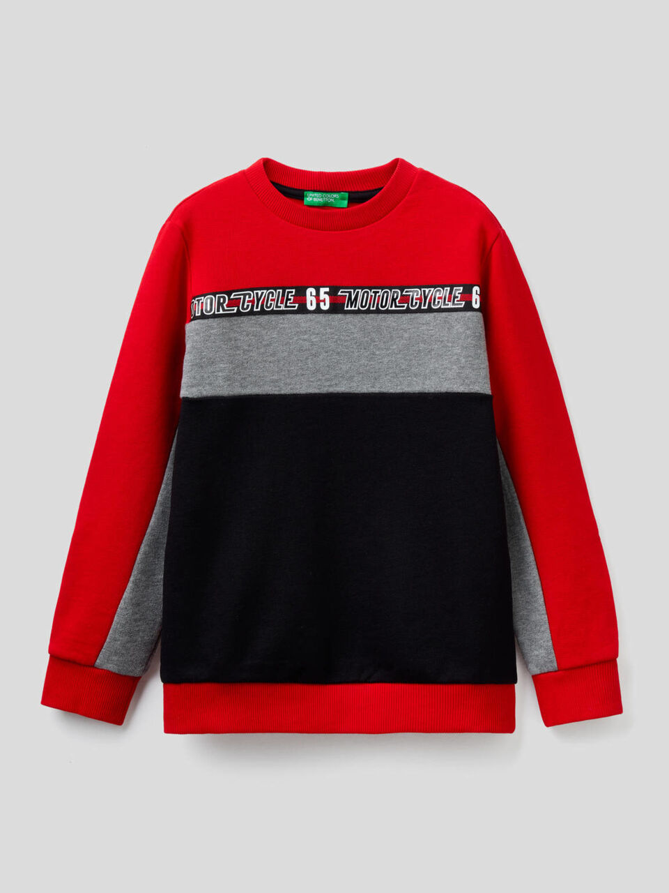 Sweat color block en 100 % coton image number 1