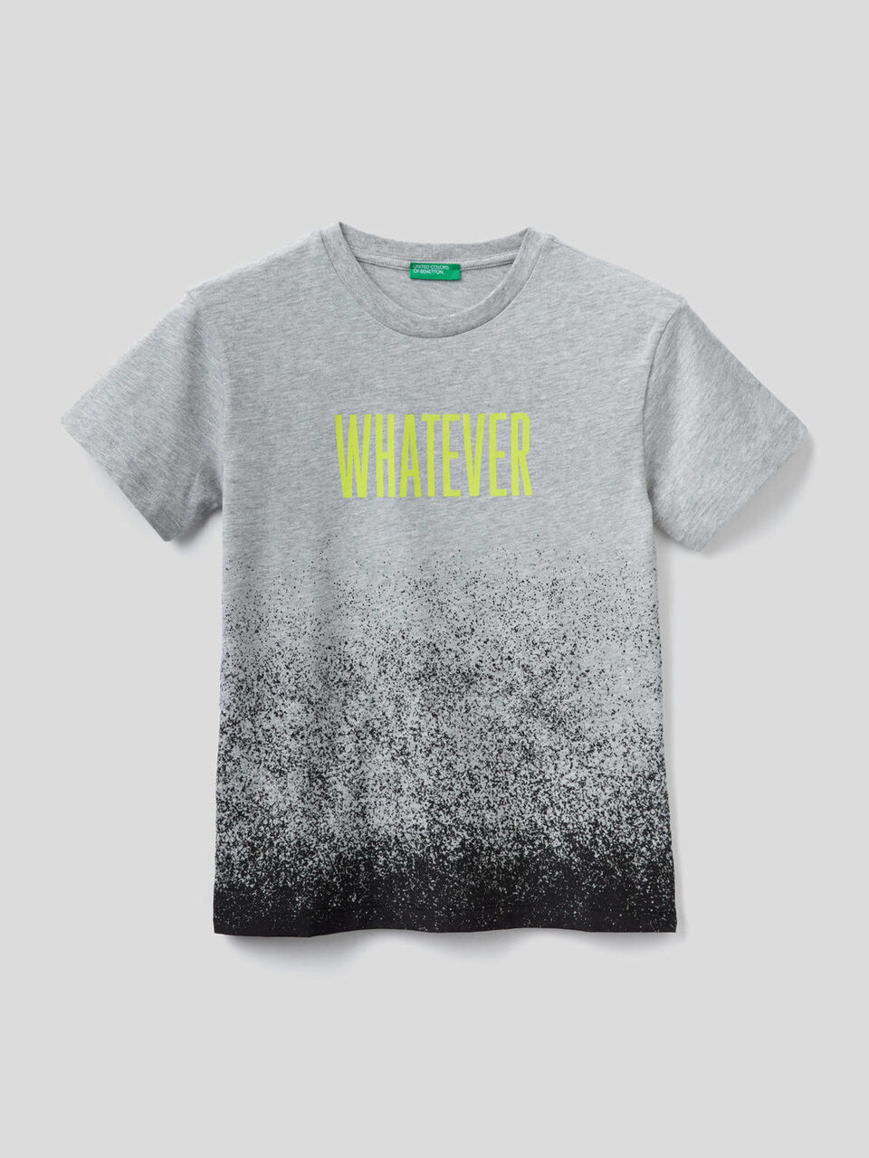T-shirt con stampa effetto spray image number 1