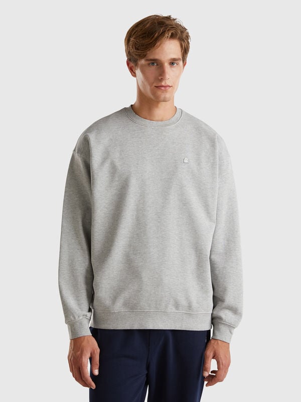 Sweatshirt with logo patch Men