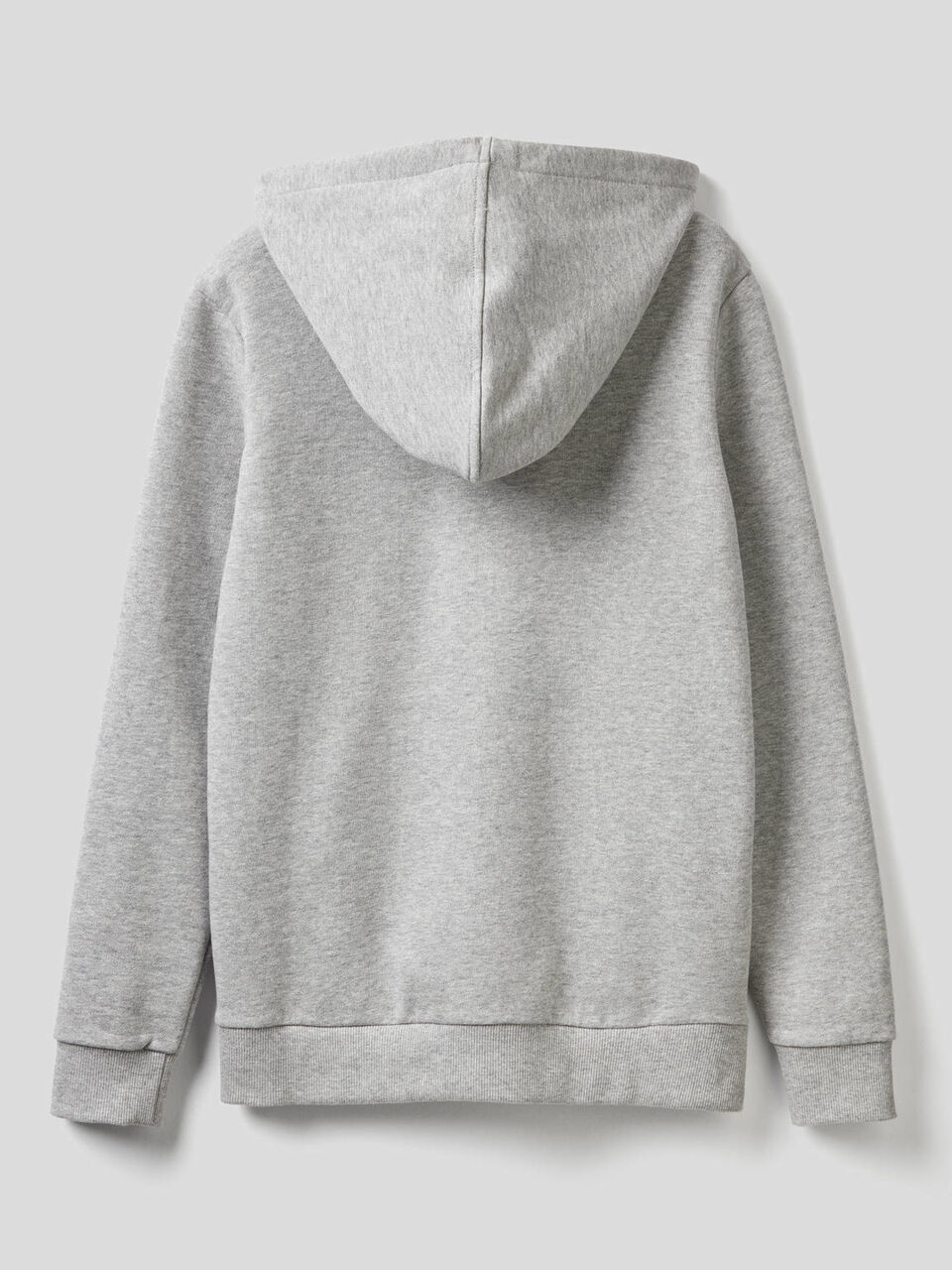 Felpa 100% cotone con zip e cappuccio image number 2