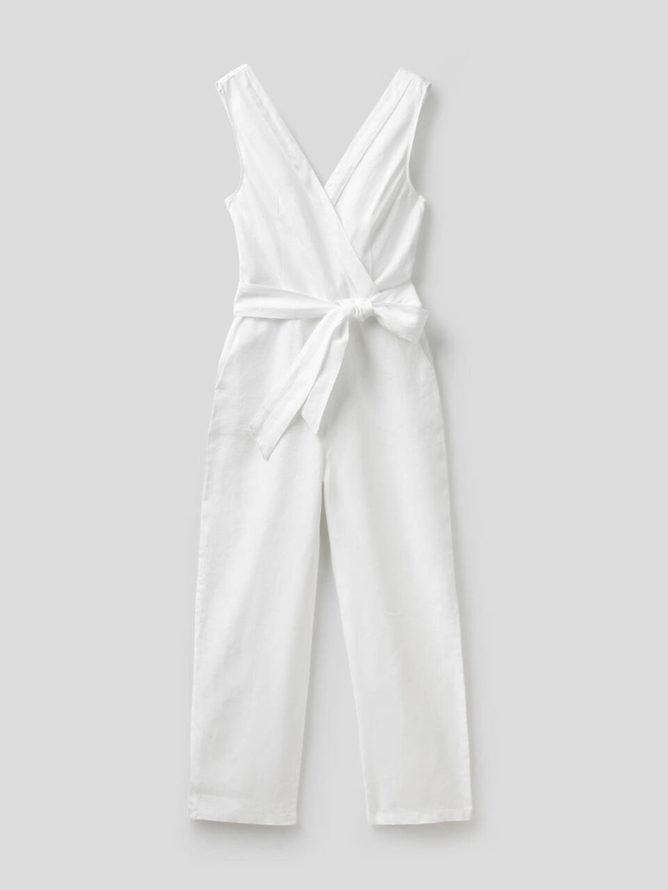 Jumpsuit in pure linen image number 1