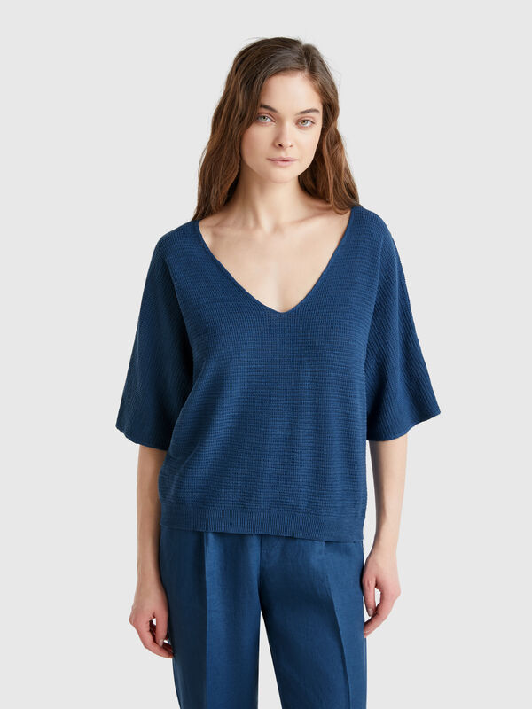 Maglia reversibile cropped Donna
