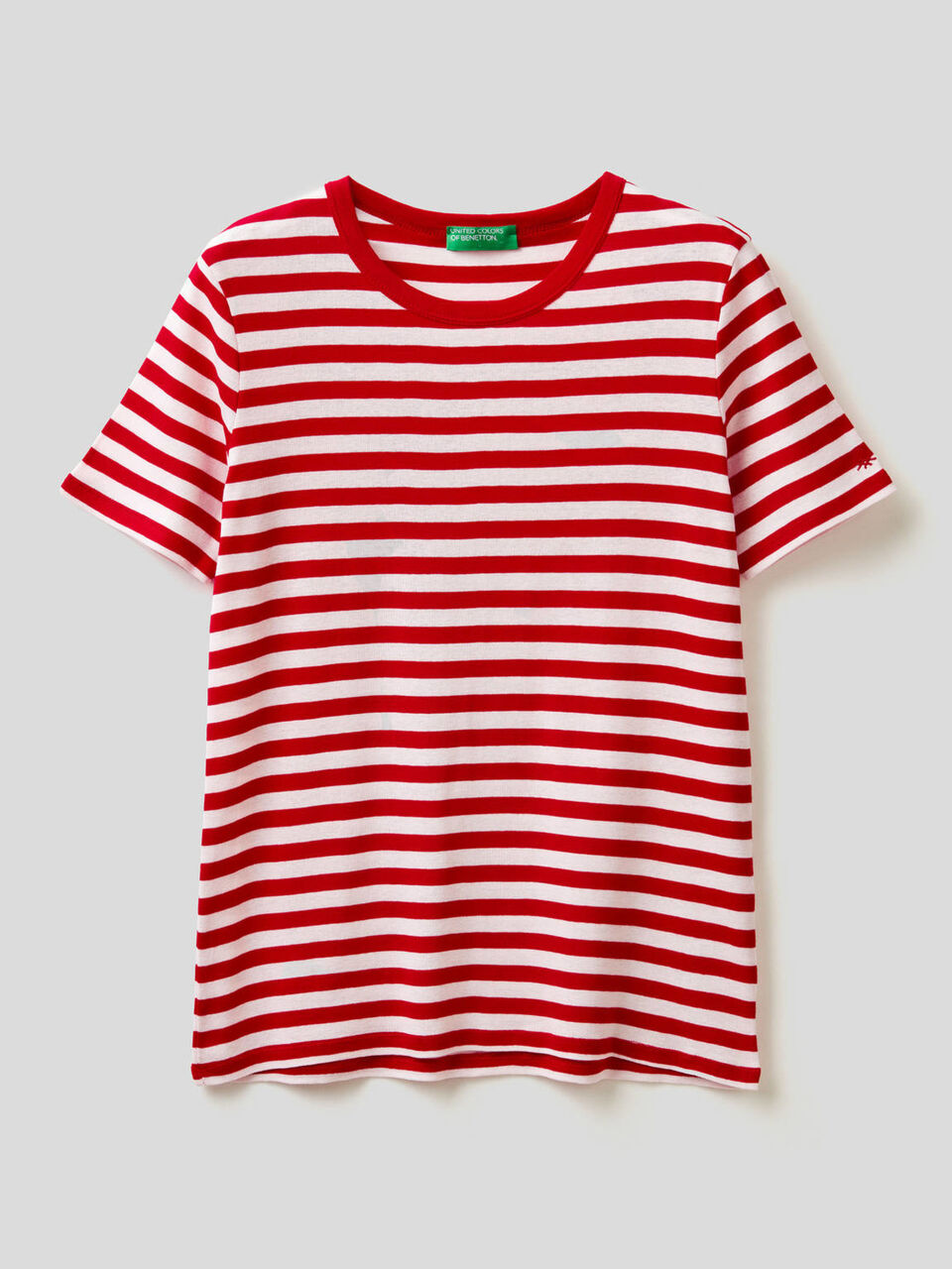 T-shirt col rond à rayures image number 1