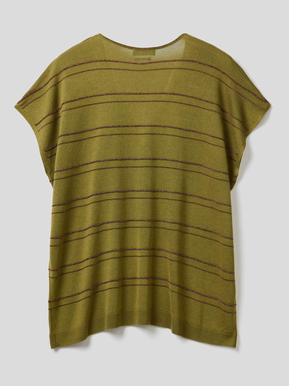 Pullover aus einer Seidenmischung mit kurzen Ärmeln image number 2