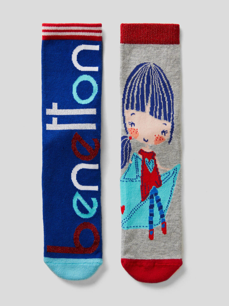 Set of two pairs of non-slip socks image number 1