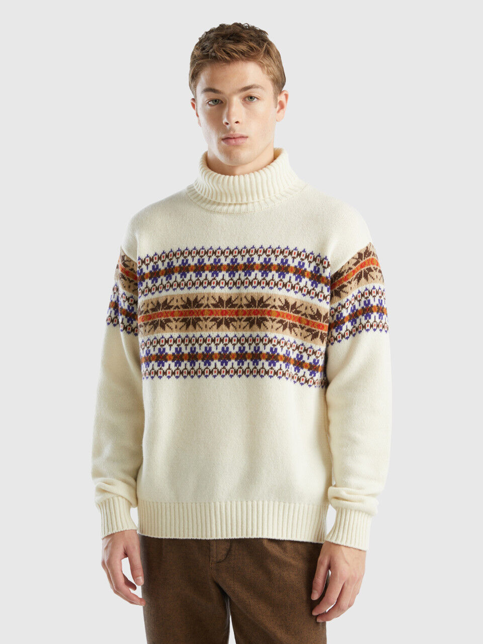 Maglioni lana uomo benetton on sale