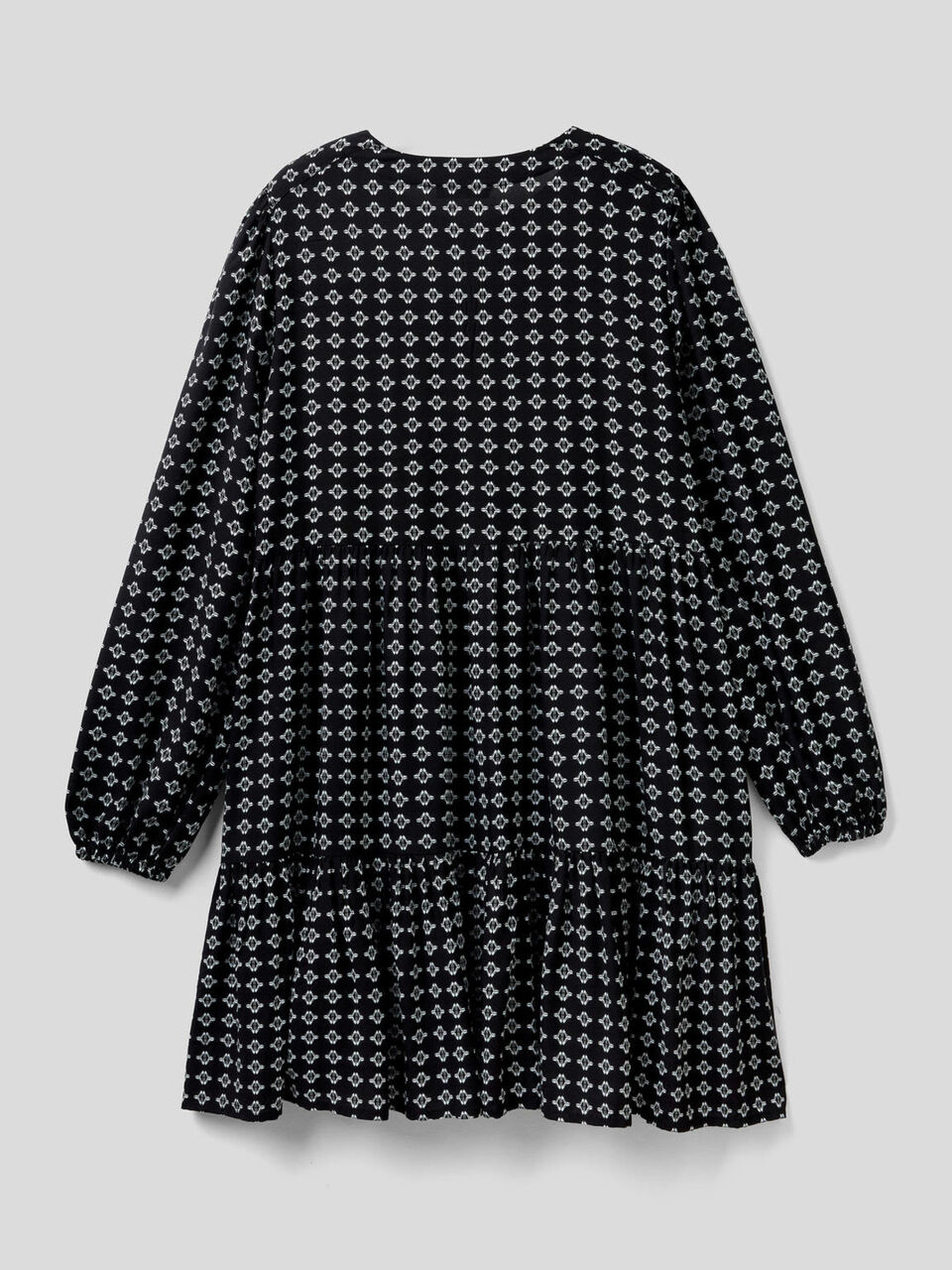 Kleid mit Rüschen und Musterprint image number 2