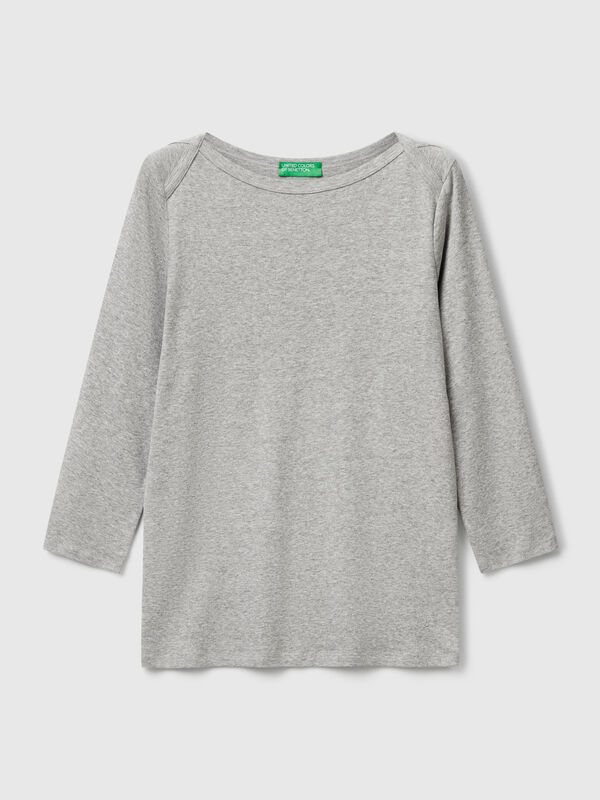 T-shirt con scollo a barchetta Donna