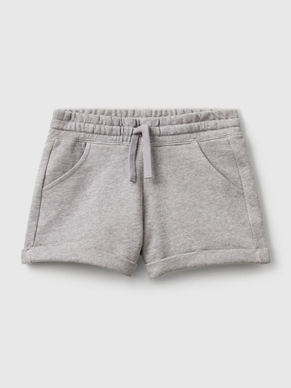 Shorts aus 100 % Baumwollfleece Mädchen
