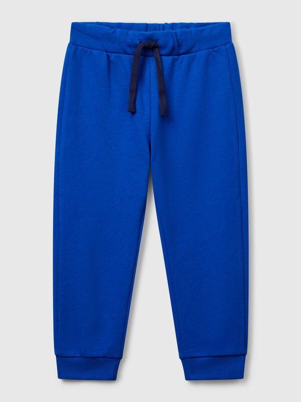 Pantaloni in cotone con logo Bambino