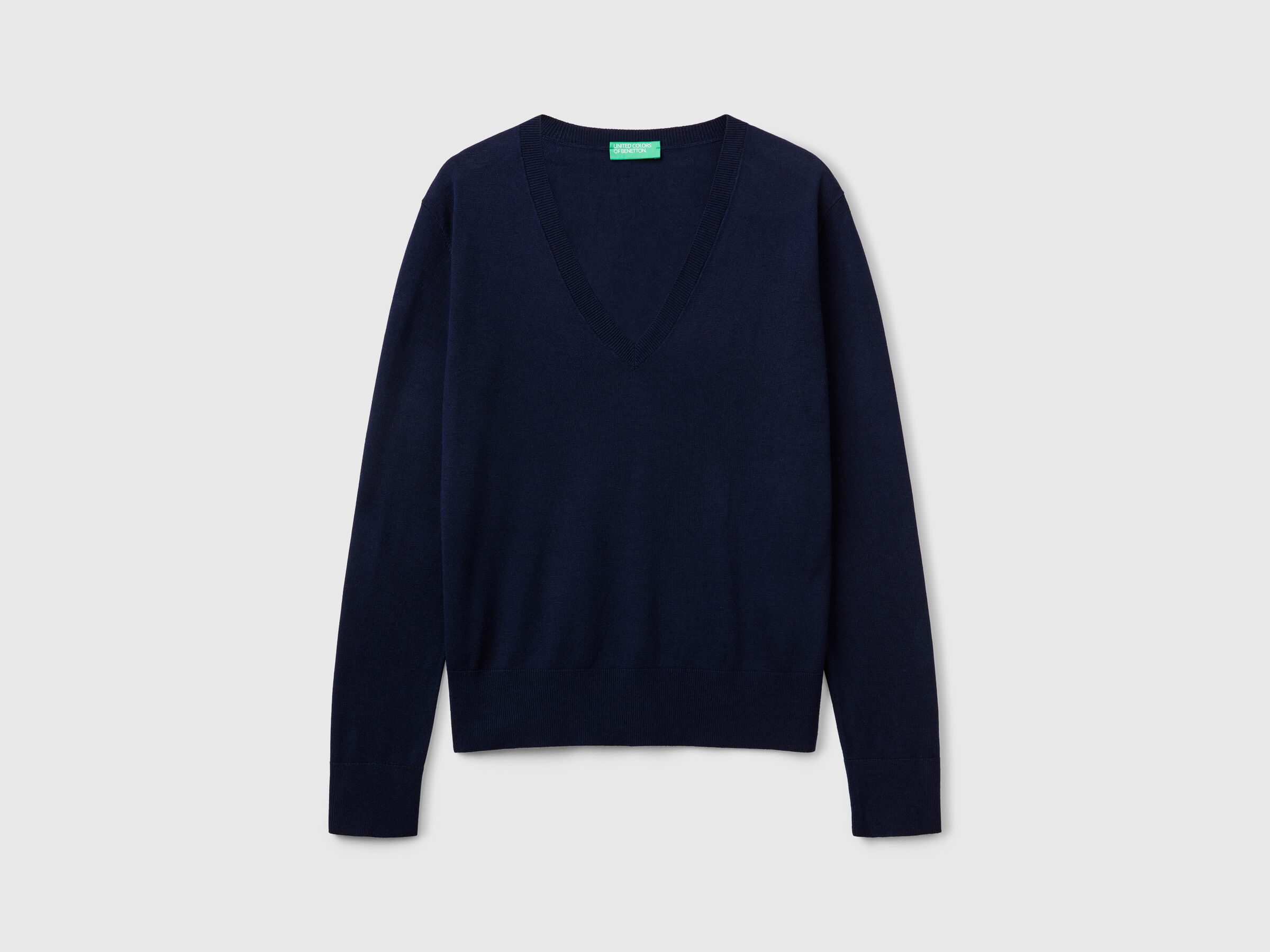 MAGLIA SCOLLO V M/L Donna image number 3