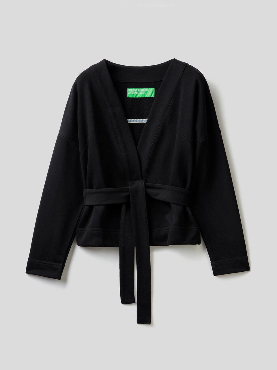 Sweatstoff-Cardigan im Kimonostil image number 1